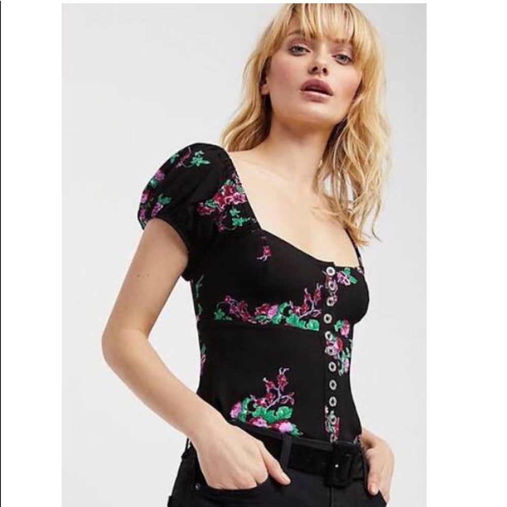 Free People Floral Blouse - Picture 3 of 8
